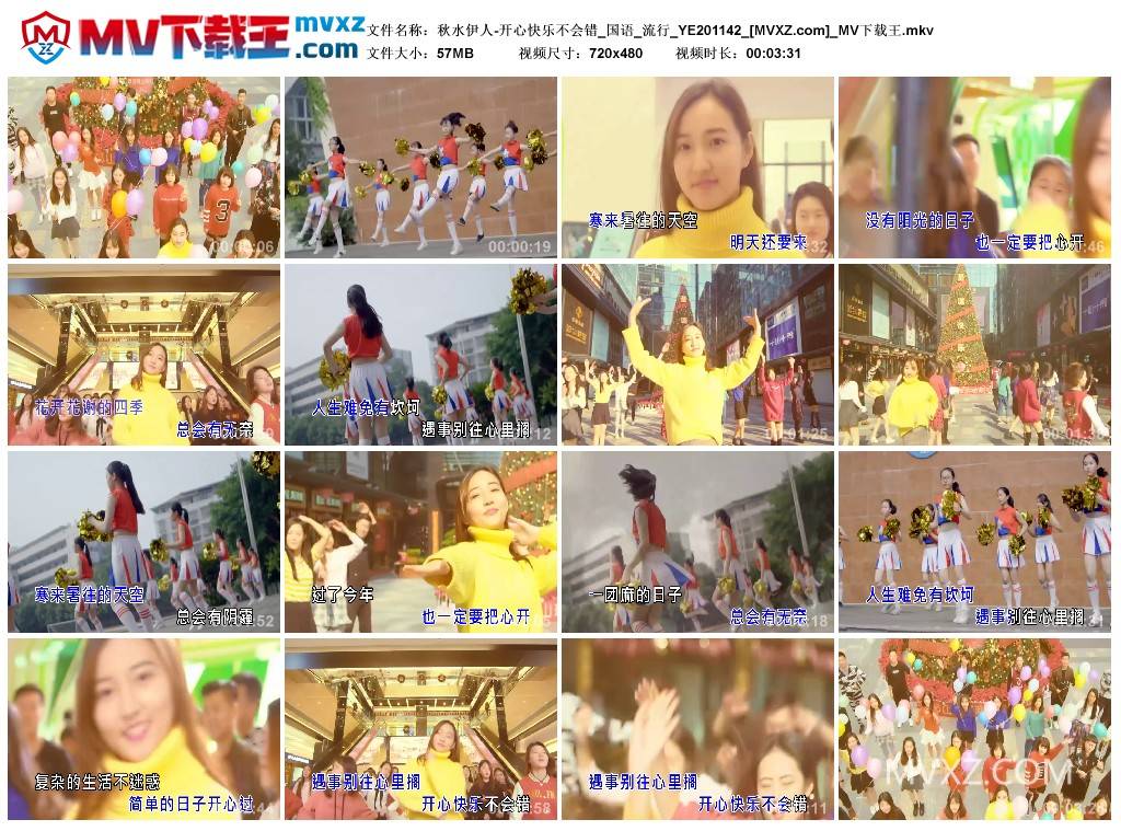 秋水伊人-开心快乐不会错_国语_流行_YE201142